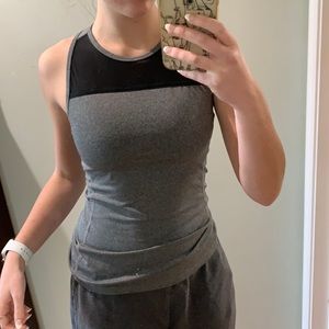 CHAMPION XS gray athletic tank with mesh top
